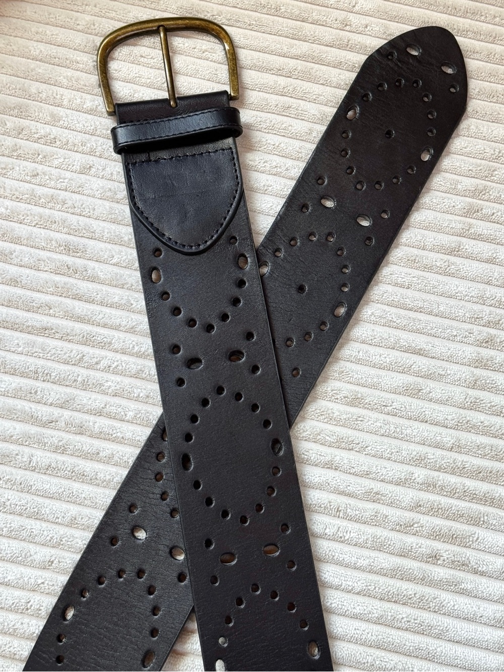 CAbi Perforated Leather Western Belt - Picture 2 of 5